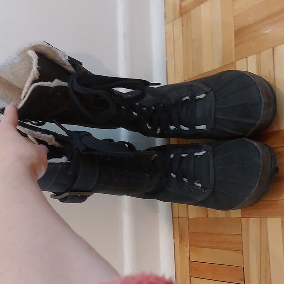 Sorel Sorelia Earhart leather boots size 8 - Picture 3 of 16